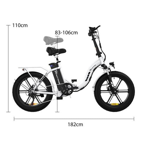 EVERCROSS vélo électrique pliable léger 20 x4.0 Fat Tire - E-Bike avec Batterie 13Ah - Freins à Double Disque - Vélo à Assistance