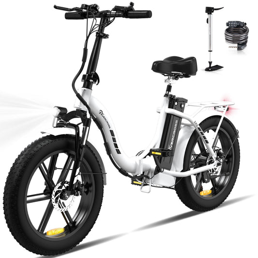 EVERCROSS vélo électrique pliable léger 20 x4.0 Fat Tire - E-Bike avec Batterie 13Ah - Freins à Double Disque - Vélo à Assistance