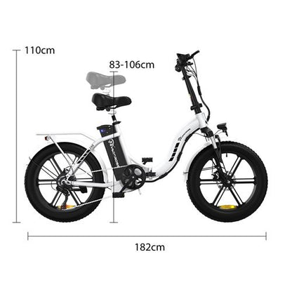 EVERCROSS vélo électrique pliable léger 20 x4.0 Fat Tire - E-Bike avec Batterie 13Ah - Freins à Double Disque - Vélo à Assistance