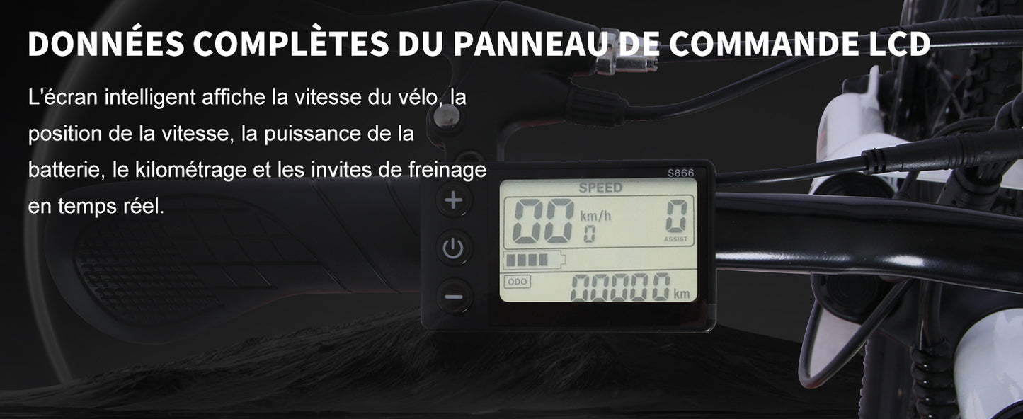 EverCross vélo électrique pliable léger 20 x4.0 Fat Tire - E-Bike avec Batterie 13Ah - Freins à Double Disque - Vélo à Assistance pour Adolescent et Adulte