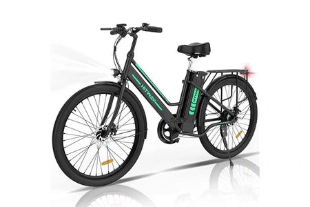 Hitway Vélo électrique 26 Noir Moteur 250W,E-Bike avec Batterie au Lithium Amovible 36V 8,4Ah Ebike,pompe à vélo gratuite